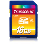 Transcend SDHC10 16 GB Class 10 SDHC - Class 10 - 1 Card (Fleet Network)