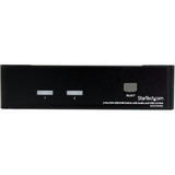 StarTech.com 2 Port DVI + USB KVM Switch with Audio - KVM switch - USB 2.0 Hub - 2 ports - 1 local user - 1U - 2 Port (Fleet Network)