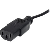 StarTech.com 20 ft Standard Computer Power Cord - NEMA5-15P to C13 - 20ft - NEMA 5-15P - IEC 60320 C13 125V AC - 10A - Black (PXT10120)