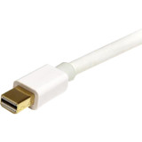 StarTech.com 2m (6 ft) White Mini DisplayPort 1.2 Cable M/M - Mini DisplayPort 4k - 1 x Mini DisplayPort Male Digital Audio/Video - 1 (MDPMM2MW)