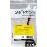 StarTech.com 6in Latching SATA Power Y Splitter Cable Adapter - M/F - 6" - SATA - SATA (PYO2LSATA)
