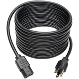 Tripp Lite 15ft Computer Power Cord Cable 5-15P to C13 10A 18AWG 15' - 125 V AC / 10 A - Black (P006-015)