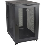 Tripp Lite SmartRack 18U Extra Depth Rack Enclosure Cabinet - 18U Rack Height x 19" (482.60 mm) Rack Width - Black - 453.59 kg Weight (Fleet Network)