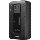 CyberPower Ecologic EC750G 750VA/425W Energy Efficient Desktop ECO UPS - Compact - 8 Hour Recharge - 1 Minute Stand-by - 120 V AC - V (EC750G)