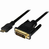 StarTech.com 1m Mini HDMI&reg; to DVI-D Cable - M/M - 3.3 ft DVI/HDMI Video Cable for Audio/Video Device, Projector, Notebook, Tablet (HDCDVIMM1M)