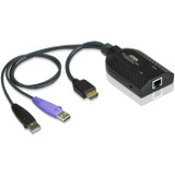 ATEN HDMI USB Virtual Media KVM Adapter Cable with Smart Card Reader (CPU Module) - KVM Cable for KVM Switch, Audio/Video Device, Card (Fleet Network)