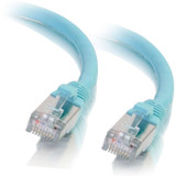 C2G 6in Cat6a Snagless Shielded (STP) Network Patch Cable - Aqua - 6" Category 6a Network Cable for Network Device - First End: 1 x - (00977)