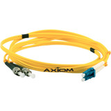 Axiom Fiber Optic Duplex Network Cable - Fiber Optic for Network Device - 13.1 ft - 2 x Male Network - 2 x ST Male Network - 9/125 - (Fleet Network)