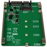 StarTech.com M.2 SSD to 2.5in SATA Adapter - M.2 NGFF to SATA Converter - 7mm - Open-Frame Bracket - M2 Hard Drive Adapter (SAT32M225) (SAT32M225)