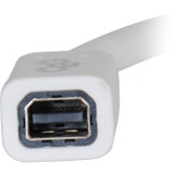 C2G 3ft Mini DisplayPort Extension Cable M/F - White - 3 ft Mini DisplayPort A/V Cable for Audio/Video Device, Computer, Monitor - 1 x (54413)