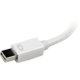 StarTech.com Travel A/V Adapter: 3-in-1 Mini DisplayPort to VGA DVI or HDMI Converter - White - 5.9" DVI/HDMI/Mini DisplayPort/VGA A/V (MDP2VGDVHDW)