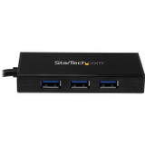 StarTech.com USB 3.0 Hub with Gigabit Ethernet Adapter - 3 Port - NIC - USB Network / LAN Adapter - Windows & Mac Compatible - Add 3 a (ST3300GU3B)