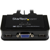 StarTech.com 2 Port USB VGA Cable KVM Switch - USB Powered with Remote Switch - 2 Computer(s) - 1 Local User(s) - 2048 x 1536 - 2 x x (Fleet Network)