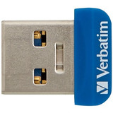 Verbatim 32GB Store 'n' Stay Nano USB 3.0 Flash Drive - Blue - 32 GB - USB 3.0 - Blue (98710)