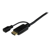 StarTech.com HDMI to VGA Cable - 10 ft / 3m - 1080p - 1920 x 1200 - Active HDMI Cable - Monitor Cable - Computer Cable - 10 ft Video - (HD2VGAMM10)