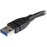 StarTech.com 6in Black USB 3.0 Extension Adapter Cable A to A - M/F - 6" USB Data Transfer Cable for Flash Drive, Notebook, Desktop - (USB3EXT6INBK)