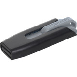 Verbatim 256GB Store 'n' Go V3 USB 3.0 Flash Drive - Gray - 256 GB - USB 3.0 - 120 MB/s Read Speed - 25 MB/s Write Speed - Gray - - (49168)