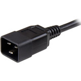 StarTech.com 3 ft Heavy Duty 14 AWG Computer Power Cord - C13 to C20 - For Computer, Server, PDU - 125 V AC / 15 A - Black - 1 (PXTC13C20143)