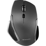 Verbatim Wireless Notebook 6-Button Deluxe Blue LED Mouse - Graphite - Blue LED - Wireless - Radio Frequency - Graphite - 1 Pack - USB (98621)