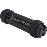 Corsair Flash Survivor Stealth 128GB USB 3.0 Flash Drive - 128 GB - USB 3.0 - Black - 5 Year Warranty (CMFSS3B-128GB)