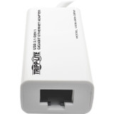 Tripp Lite U436-06N-GBW USB 3.1 Gen 1 Type-C to Gigabit Ethernet NIC Network Adapter - USB 3.1 - 1 Port(s) - 1 - Twisted Pair (U436-06N-GBW)