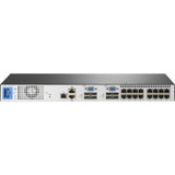 HPE 0x2x16 G3 KVM Console Switch - 16 Computer(s) - 2 Local User(s) - 1280 x 1024 - 19 x Network (RJ-45) - 8 x USB2 x VGA - - 1U (AF652A)