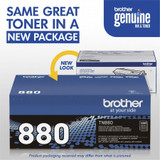 Brother TN880 Original Toner Cartridge - Laser - Super High Yield - 12000 Pages - Black - 1 Each (TN880)