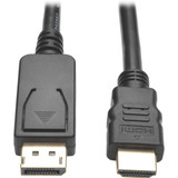 Tripp Lite P582-003-V2 DisplayPort 1.2 to HDMI Adapter Cable, 3 ft. - 3 ft DisplayPort/HDMI A/V Cable for Audio/Video Device, Monitor, (P582-003-V2)