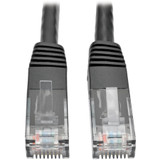 Tripp Lite Cat6 Gigabit Molded Patch Cable (RJ45 M/M), Black, 10 ft - 10 ft Category 6 Network Cable for Network Device, Router, - 1 x (Fleet Network)