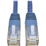 Tripp Lite Cat6 Gigabit Molded Patch Cable (RJ45 M/M), Blue, 1 ft - 1 ft Category 6 Network Cable for Network Device, Router, Modem, - (Fleet Network)