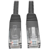 Tripp Lite Cat6 Gigabit Molded Patch Cable (RJ45 M/M), Black, 2 ft - 2 ft Category 6 Network Cable for Network Device, Router, Modem, (Fleet Network)