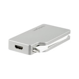 StarTech.com USB C Multiport Video Adapter - Aluminum - USB-C to VGA/HDMI/Mini DisplayPort/DVI Adapter -Display Adapter (CDPVGDVHDMDP) (CDPVGDVHDMDP)