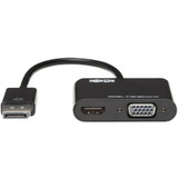 Tripp Lite DisplayPort to HDMI VGA Adapter Converter 4K x 2K DP to HDMI VGA DPort 1.2 - 6" DisplayPort/HDMI/VGA A/V Cable for Monitor, (P136-06N-HV-V2)