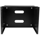 StarTech.com 8U Wall Mount Patch Panel Bracket - 12 inch Deep - 19" Patch Panel Rack for Shallow Network Equipment- 80lbs Capacity - - (WALLMOUNT8)