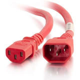 C2G Standard Power Cord - For PDU, Server, Switch - 250 V AC / 15 A - Red (17553)