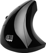 Adesso iMouse E9- Left-Handed Vertical Ergonomic Mouse - Optical - Cable - Black - USB - 2400 dpi - Scroll Wheel - 6 Button(s) - Only (IMOUSE E9)