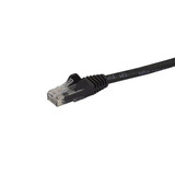 StarTech.com 12ft Black Cat6 Patch Cable with Snagless RJ45 Connectors - Cat6 Ethernet Cable - 12 ft Cat6 UTP Cable - 12 ft Category 6 (N6PATCH12BK)