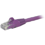 StarTech.com 1ft Purple Cat6 Patch Cable with Snagless RJ45 Connectors - Short Ethernet Cable - 1 ft Cat 6 UTP Cable - 1 ft Category 6 (N6PATCH1PL)