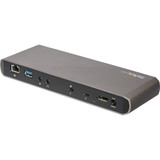 StarTech.com Dual 4K Monitor Thunderbolt 3 Dock with DisplayPort - 85 W Power Delivery + Charging - Mac & Windows (TB3DK2DPPD) - Dual (TB3DK2DPPD)