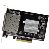 StarTech.com Quad Port SFP+ Server Network Card - PCIe Network Card - Intel XL710 Chip - 10 Gigabit Ethernet Card - 4 Port NIC Card - (PEX10GSFP4I)