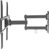 Manhattan Wall Mount for TV - Black - 1 Display(s) Supported55" Screen Support - 34.93 kg Load Capacity (461320)