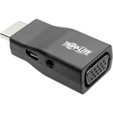 Tripp Lite P131-000-A HDMI to VGA Adapter with Audio (M/F) - 1 x HDMI Male Digital Audio/Video - 1 x HD-15 Female VGA, 1 x Mini-phone (P131-000-A)