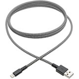 Tripp Lite Heavy-Duty USB Sync/Charge Cable with Lightning Connector, 6 ft. (1.8 m) - 6 ft Lightning/USB Data Transfer Cable for iPad (M100-006-HD)