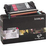 Lexmark Toner Cartridge - Laser - Standard Yield - 4000 Pages Black, 3000 Pages Color - Magenta - 1 Pack (C5222MS)