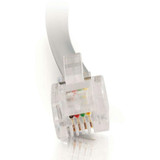 C2G Phone Cable - RJ-11 Male - RJ-11 Male - 2.13m - Silver (Fleet Network)