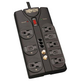 Tripp Lite ProtectIT TLP808TELTV 8 Outlets 120V Surge Suppressor - Receptacles: 8 x NEMA 5-15R - 2160J (Fleet Network)