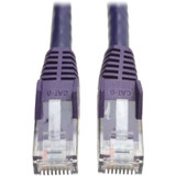 Tripp Lite 3-ft. Cat6 Gigabit Snagless Molded Patch Cable (RJ45 M/M) - Purple - Category 6 for Network Device - Patch Cable - 3 ft - 1 (Fleet Network)