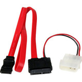StarTech.com 20in Slimline SATA to SATA with LP4 Power Cable Adapter - 20 (Fleet Network)