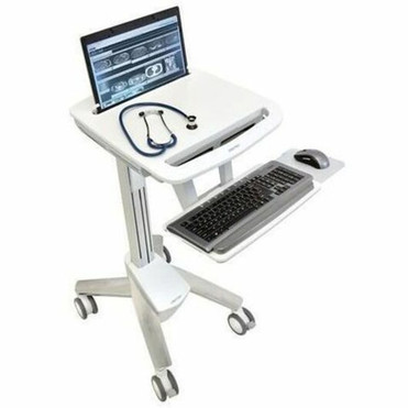 Ergotron StyleView EMR Laptop Cart SV40 - 816 kg Capacity - 4 Casters - Aluminum Plastic Zinc Plated Steel - 183 Width x 505 - SV40-6100-0