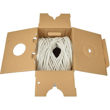 Tripp Lite Cat5e 350 MHz Bulk Solid-Core PVC Cable White 1000 ft - Category 5e for Network Device - 1000 ft - Bare Wire - Bare Wire N022-01K-WH